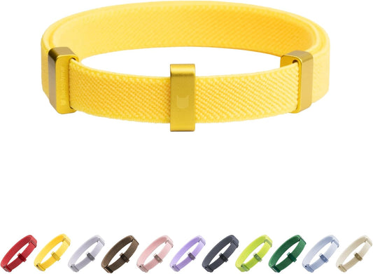 Safety Cat/Puppy Collar - Stretch Elastic Quick Release, Non Breakaway - Light Weight for Kitten_(Sunshine)