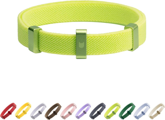 Safety Cat/Puppy Collar - Stretch Elastic Quick Release, Non Breakaway - Light Weight for Kitten_(Lime Green)