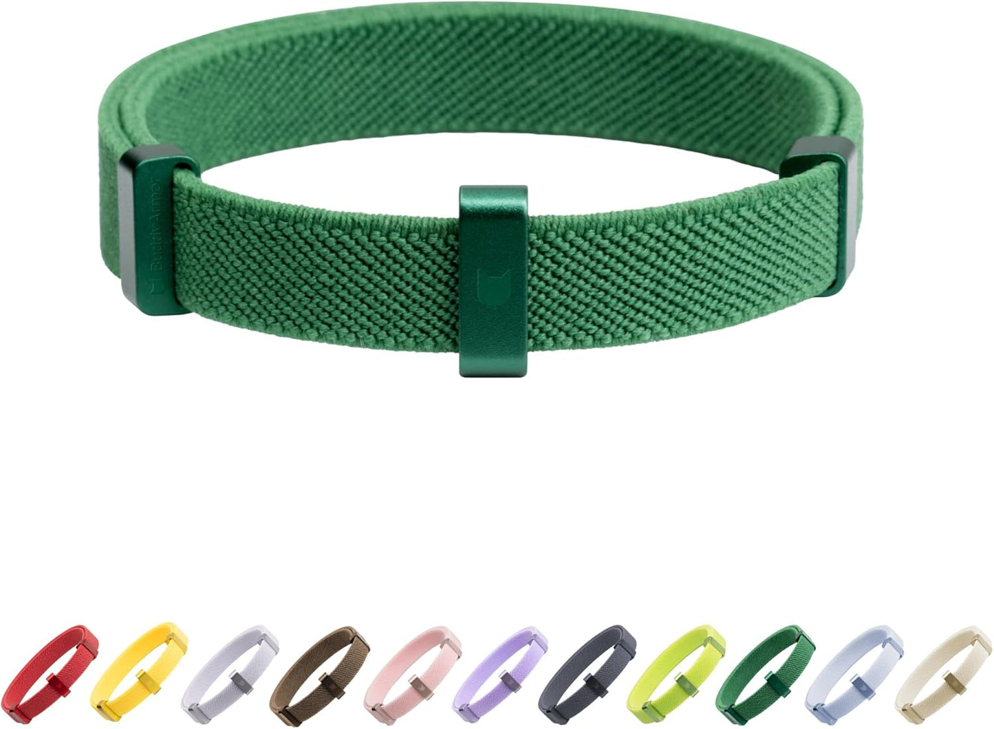 Safety Cat/Puppy Collar - Stretch Elastic Quick Release, Non Breakaway - Light Weight for Kitten_(Alpine Green)