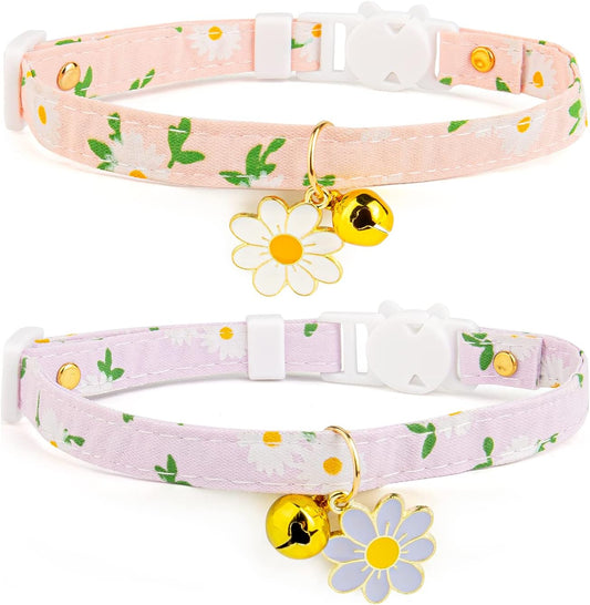 Pendant Cute Kitten Cat Collar Suitable for Girls and Boys-Pink&Purple